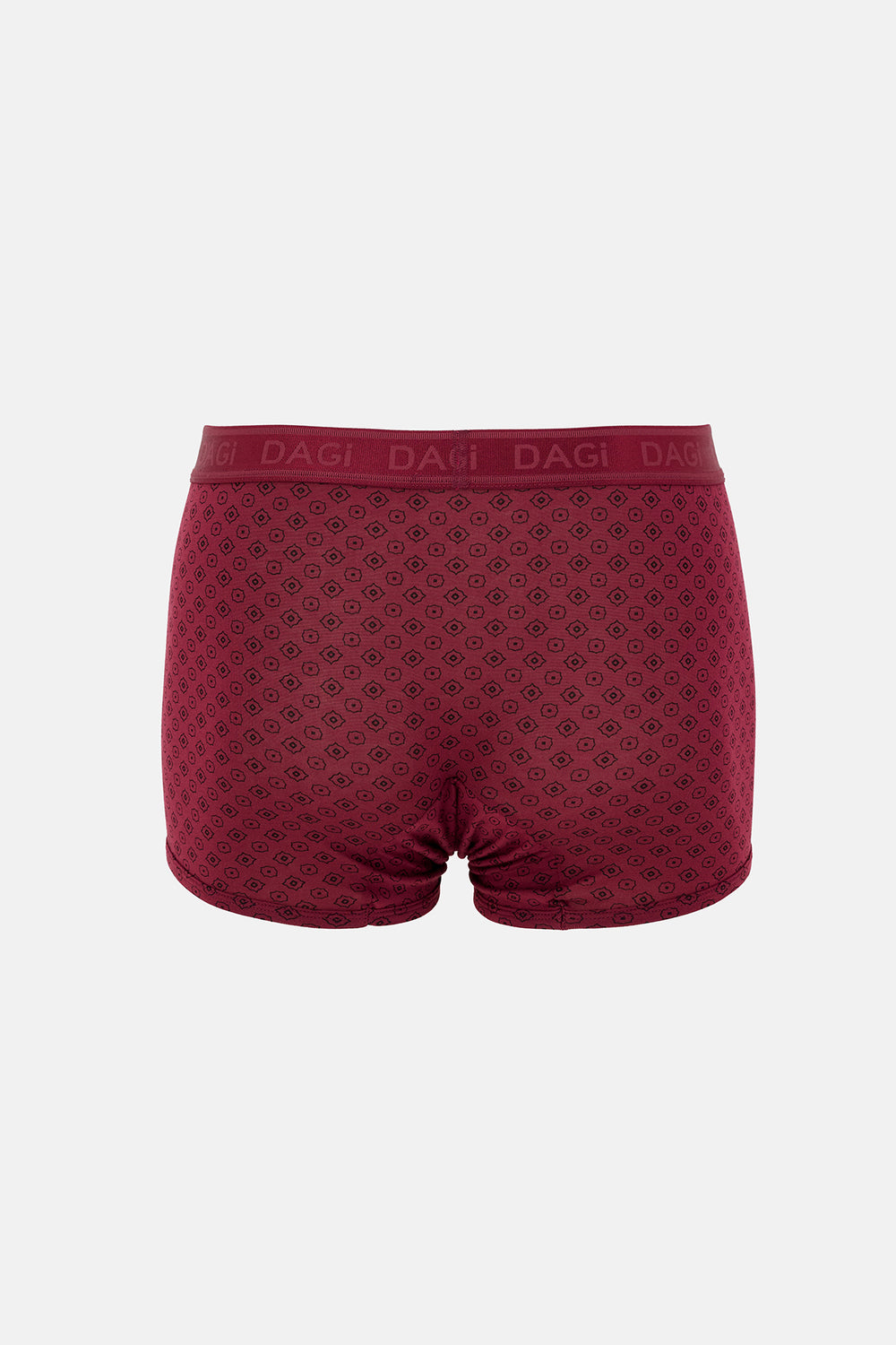 Bordo Desenli Micro Modal Boxer