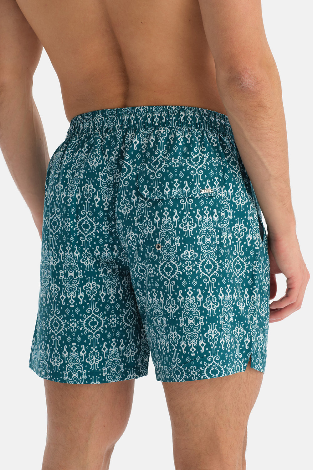 Multicolor Etnik Desenli Orta Şort
