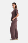 Kahverengi Cepli Basic Modal Pantolon