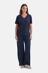 Lacivert Cepli Basic Modal Pantolon