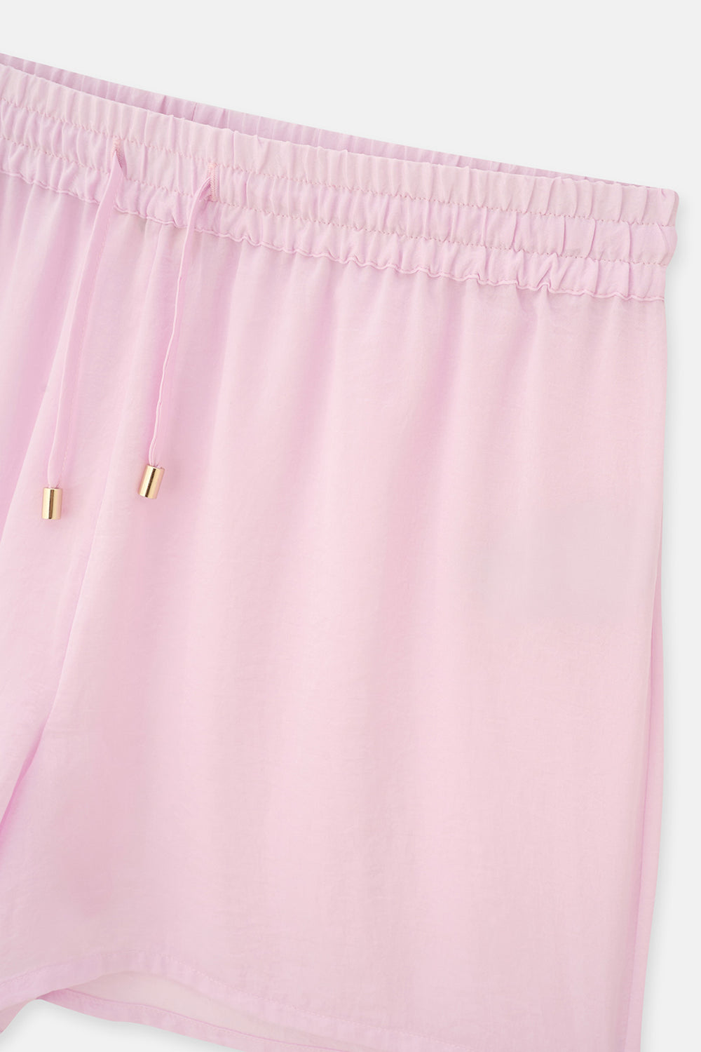 Açık Pembe Dokuma Şort