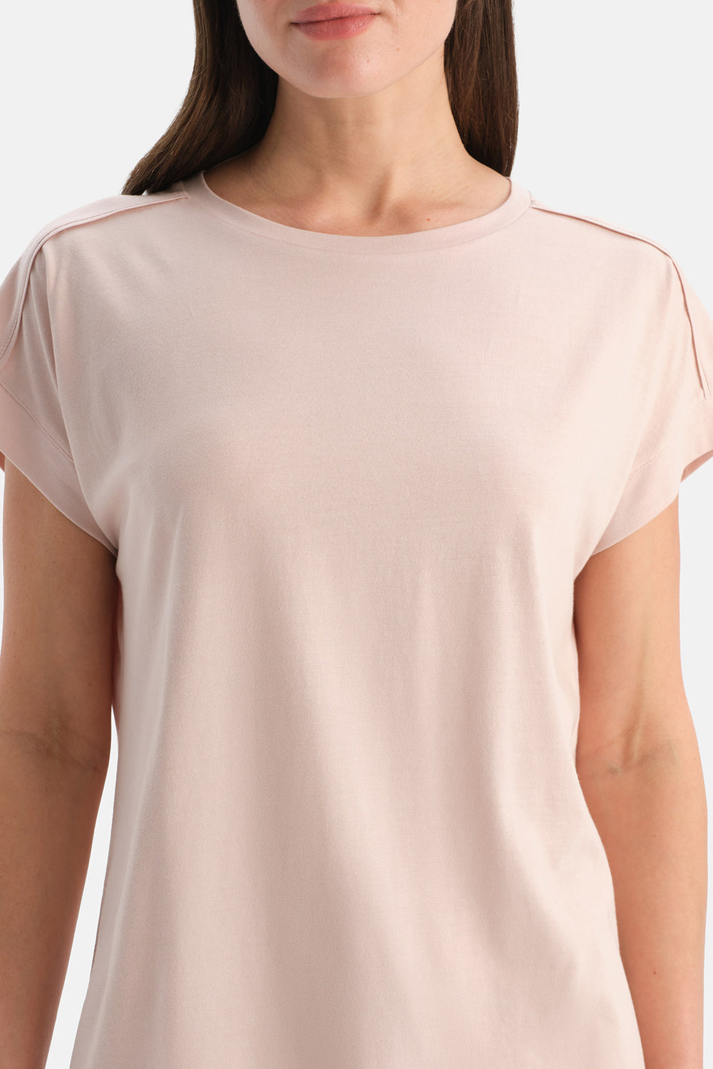 Açık Pembe Basic Penye Modal Tişört Pantolon Takım