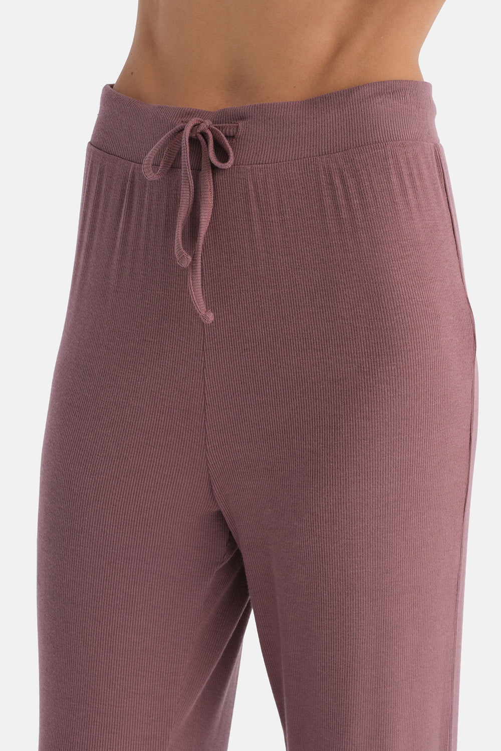 Gül Kurusu Viskon Kaşkorse Pijama Takımı