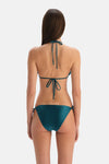 Petrol Mavi Üçgen Küçük Bikini Üst