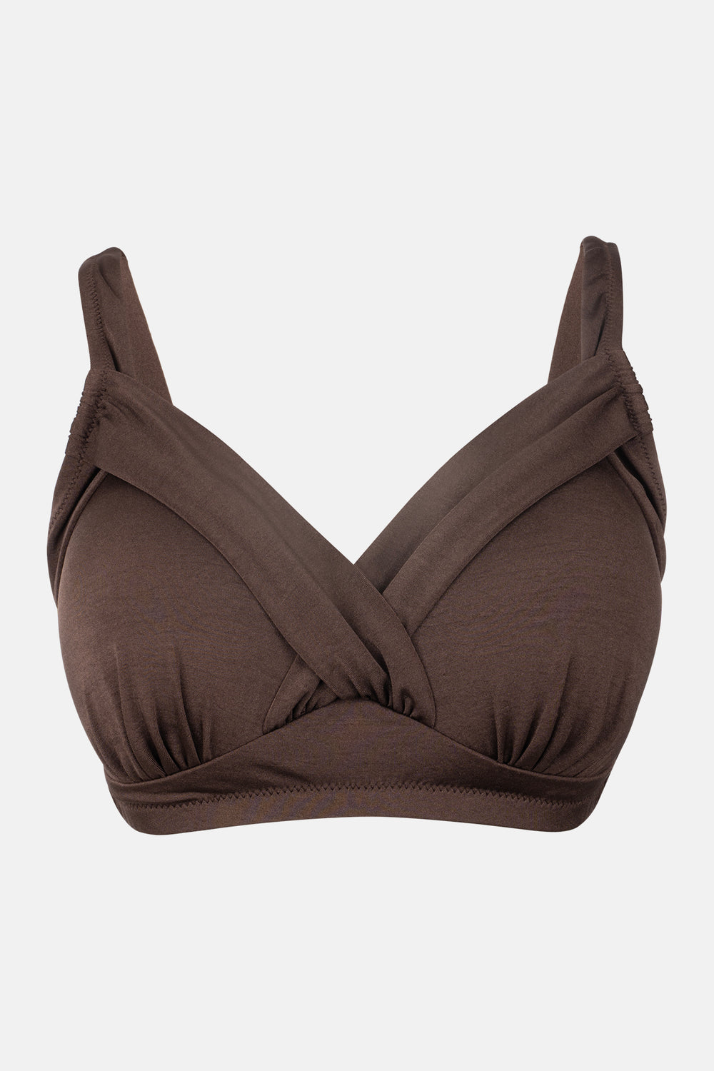 Kahverengi Korseli Toparlayıcı Bikini Üst