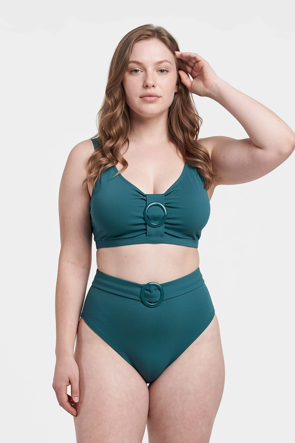 Yeşil Korseli Toparlayıcı Bikini Üst