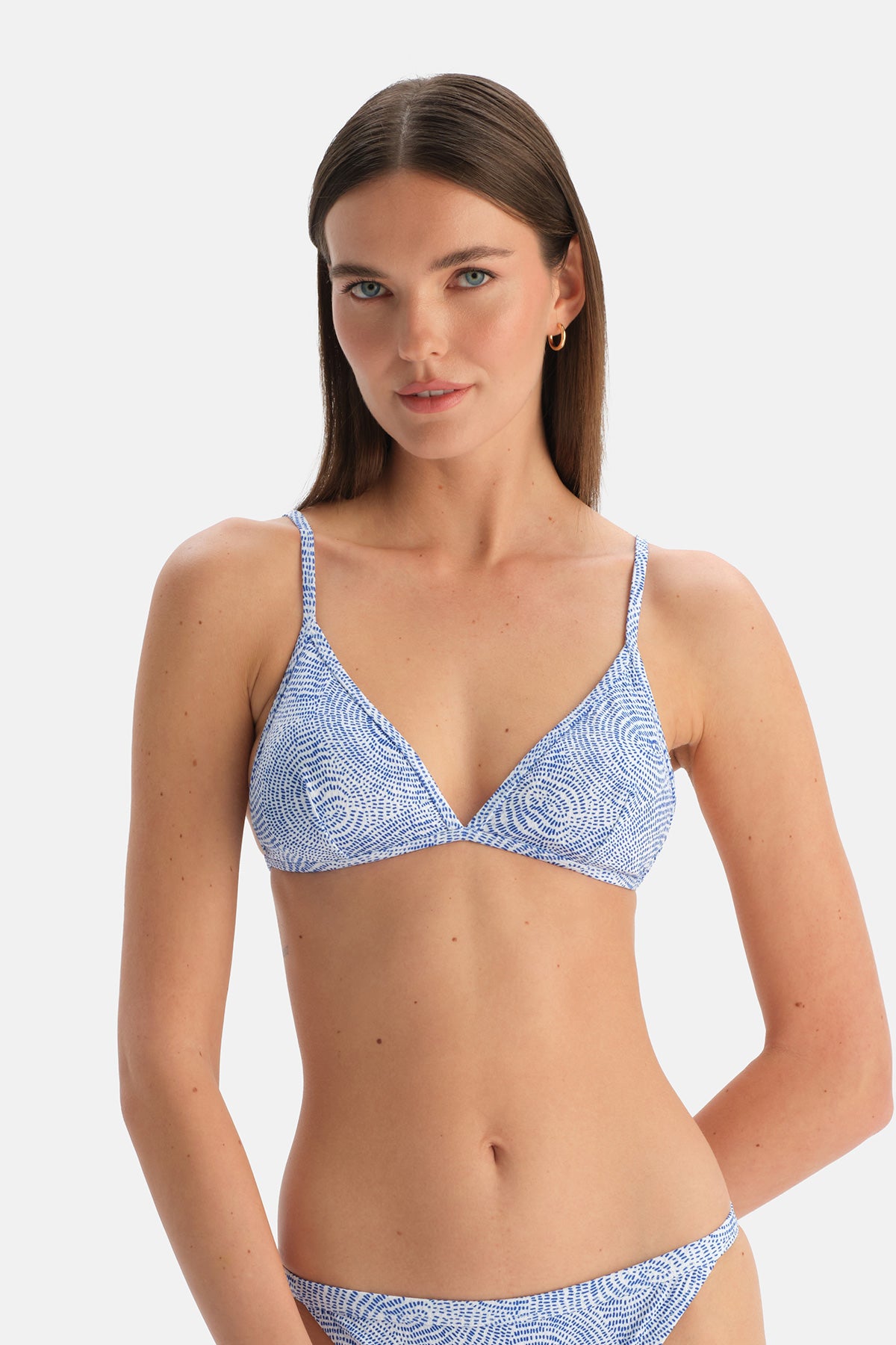Multicolor Üçgen Bikini Üst