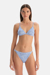 Multicolor Üçgen Bikini Üst