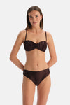 Kahverengi Orta Bel Bikini Alt
