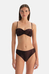 Kahverengi Orta Bel Bikini Alt