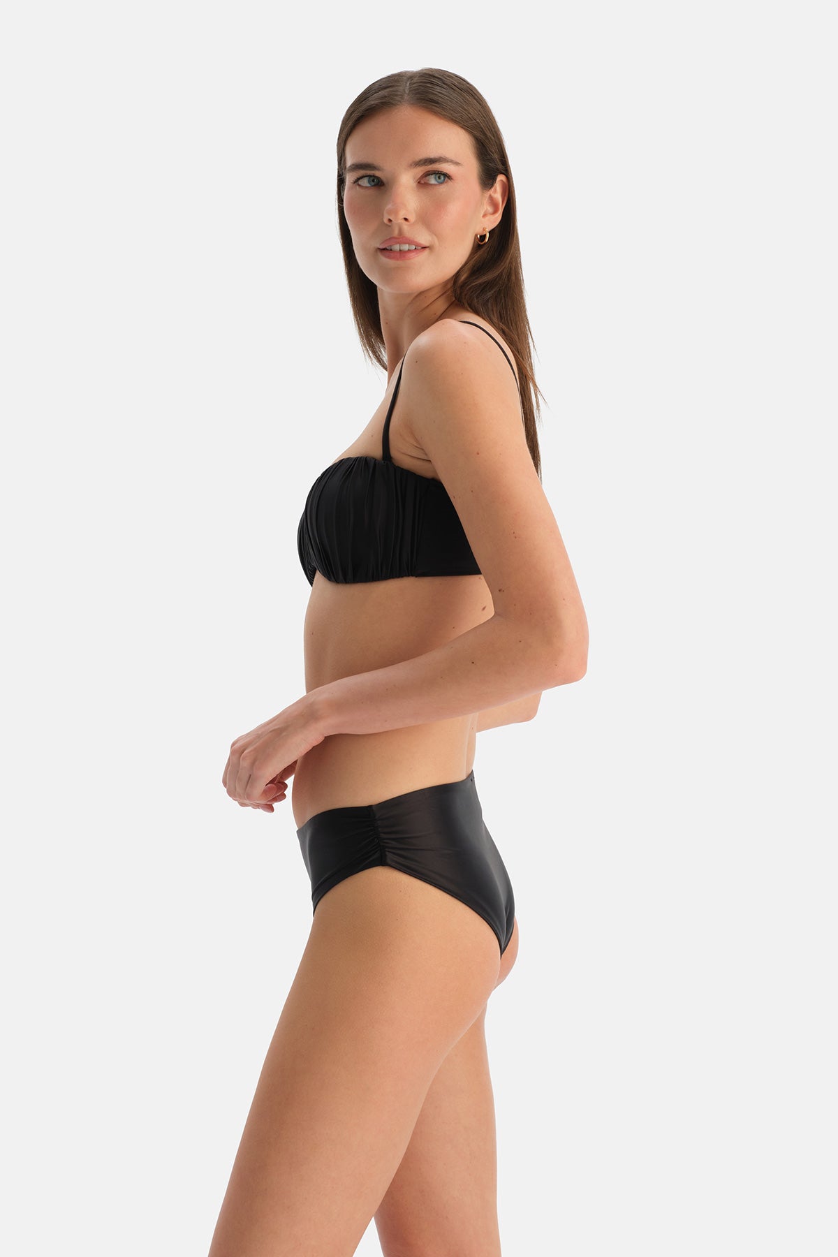 Siyah Orta Bel Bikini Alt