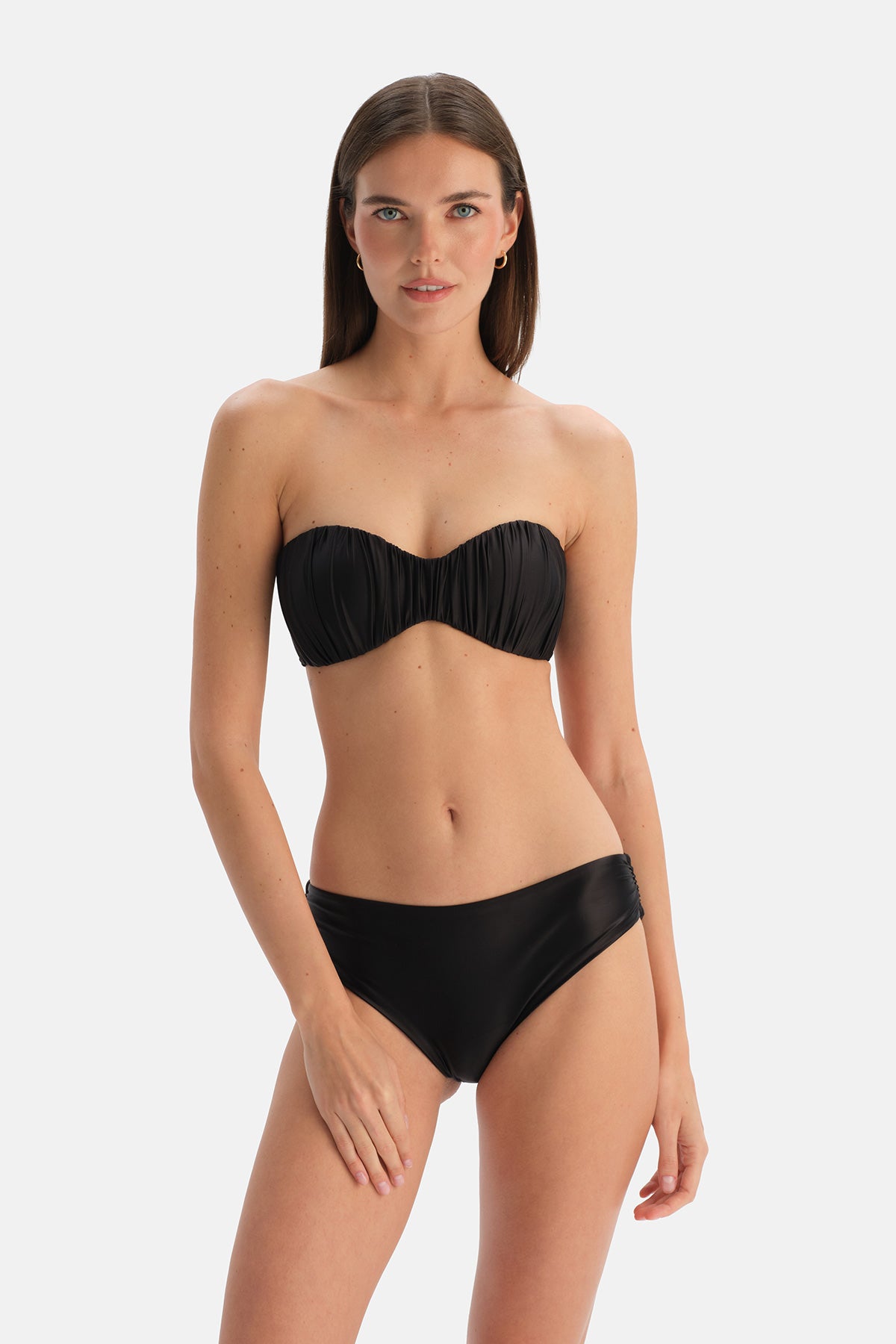 Siyah Orta Bel Bikini Alt