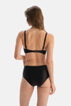 Siyah Yanı Drapeli Bikini Alt