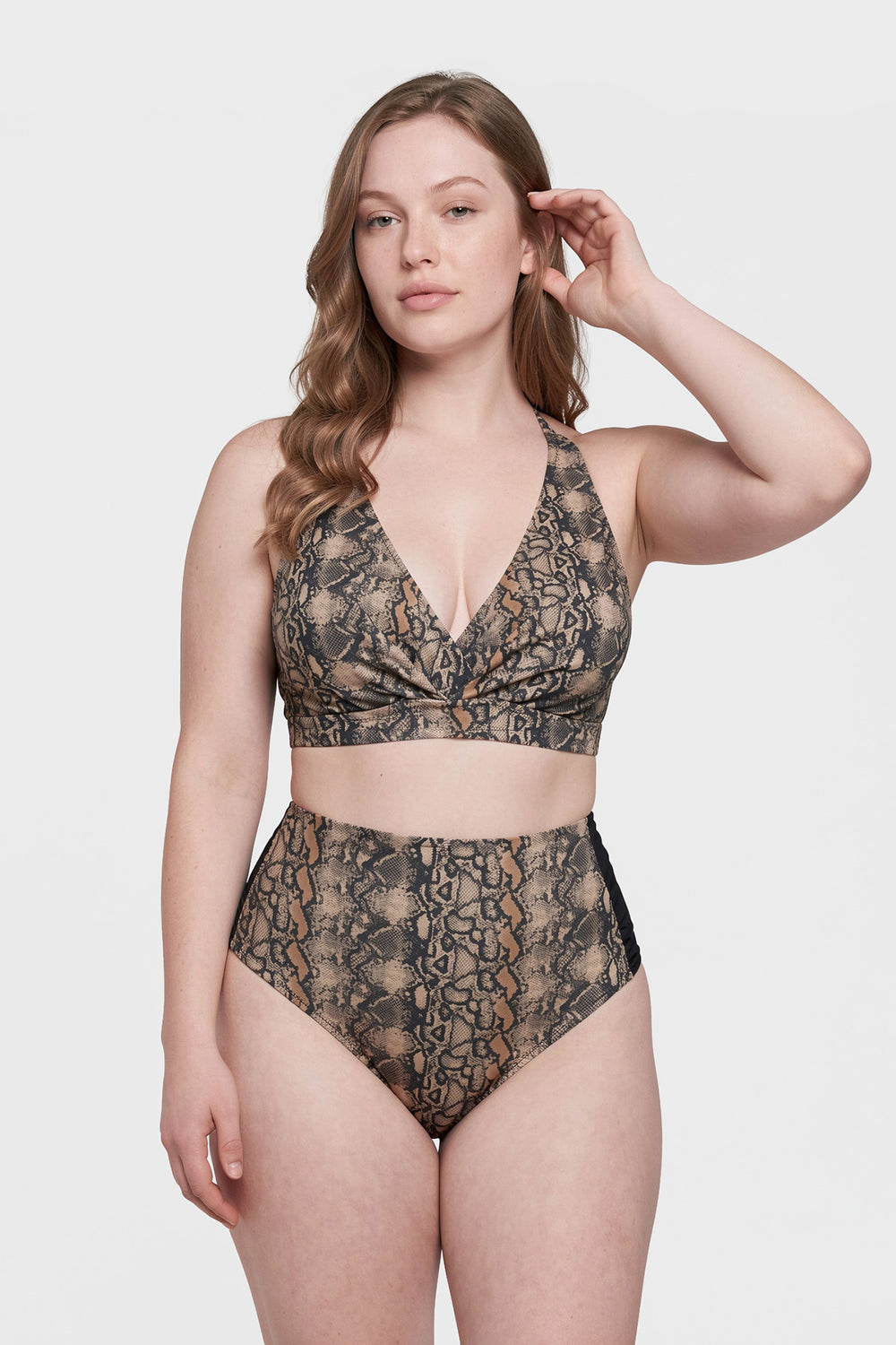 Multicolor Yüksek Bel Bikini Alt