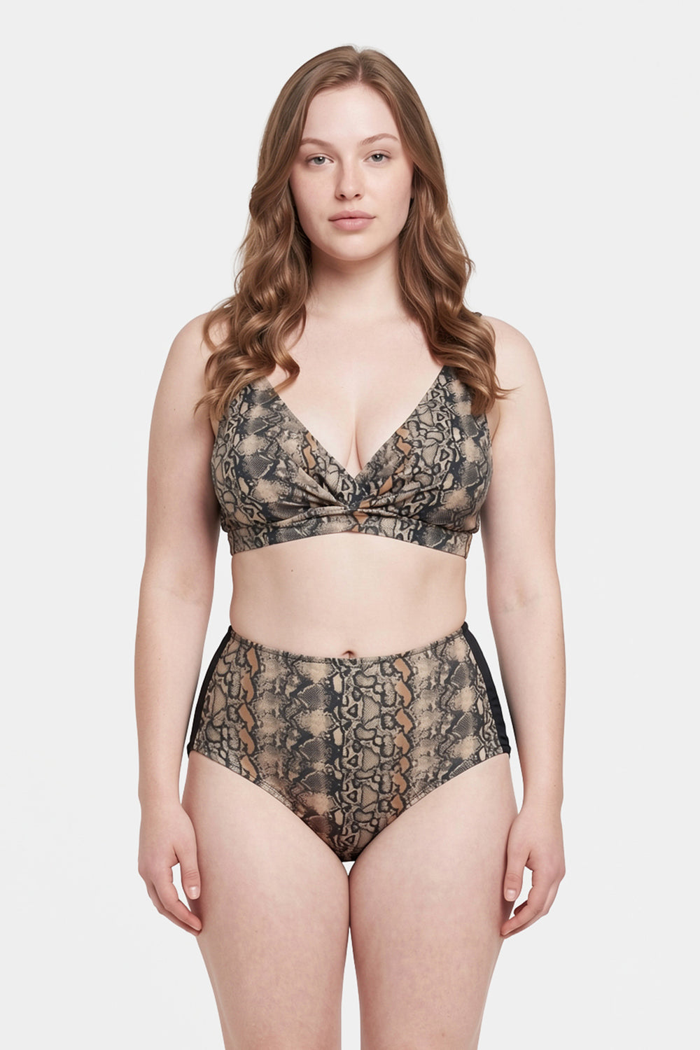 Multicolor Yüksek Bel Bikini Alt