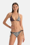 Multicolor Üçgen Küçük Bikini Üst