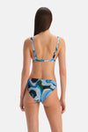 Multicolor Üçgen Bikini Üst