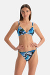 Multicolor Üçgen Bikini Üst