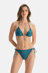 Petrol Mavi Düşük Bel Bikini Alt
