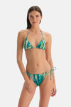 Multicolor Üçgen Bikini Üst