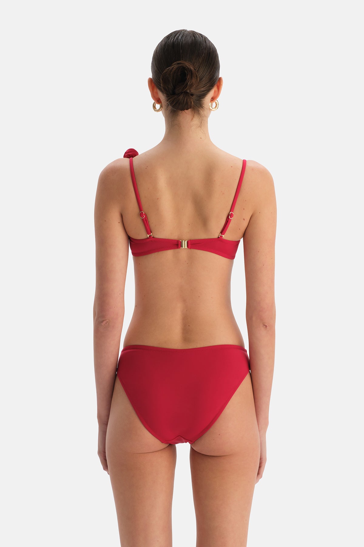 Kırmızı Düşük Bel Bikini Alt