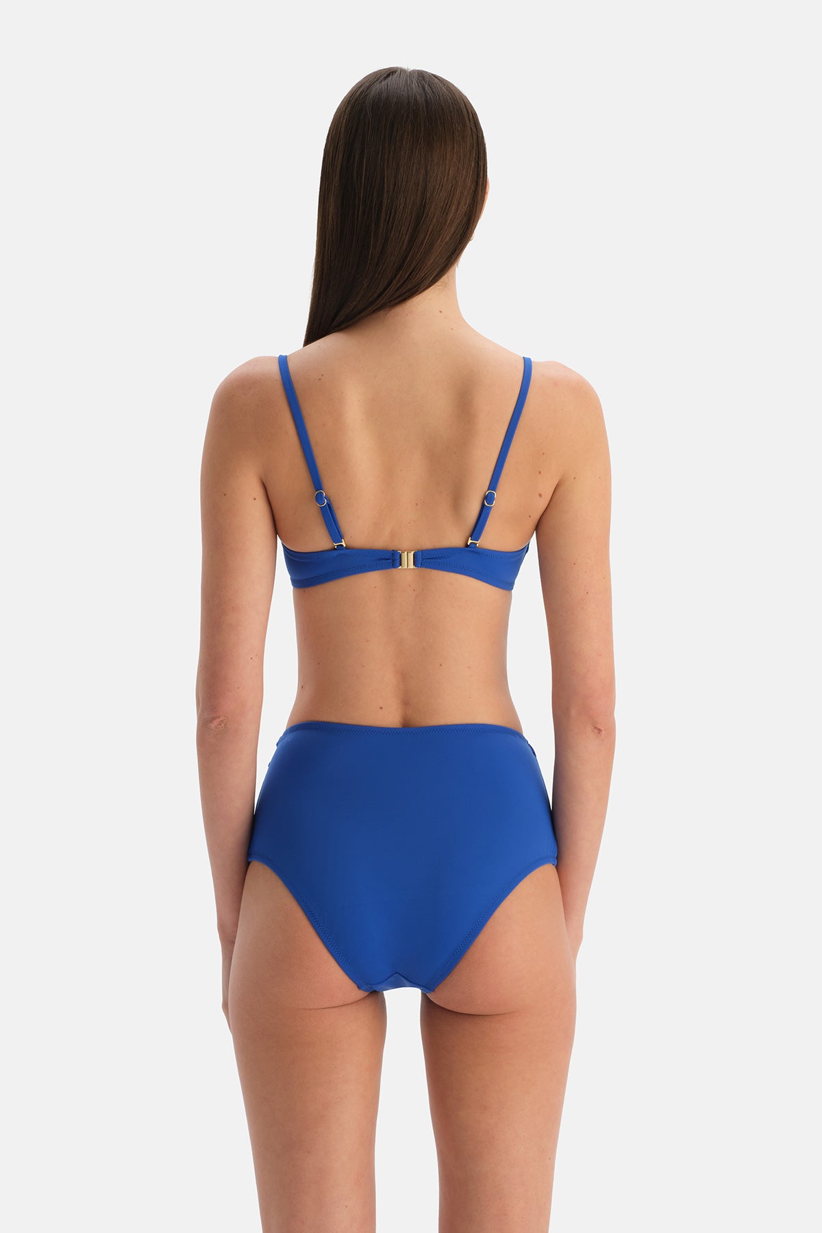 Sax Mavisi Straplez Kaplı Bikini Üst