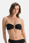 Siyah Straplez Bikini Üst