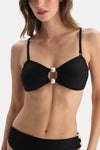 Siyah Straplez Bikini Üst