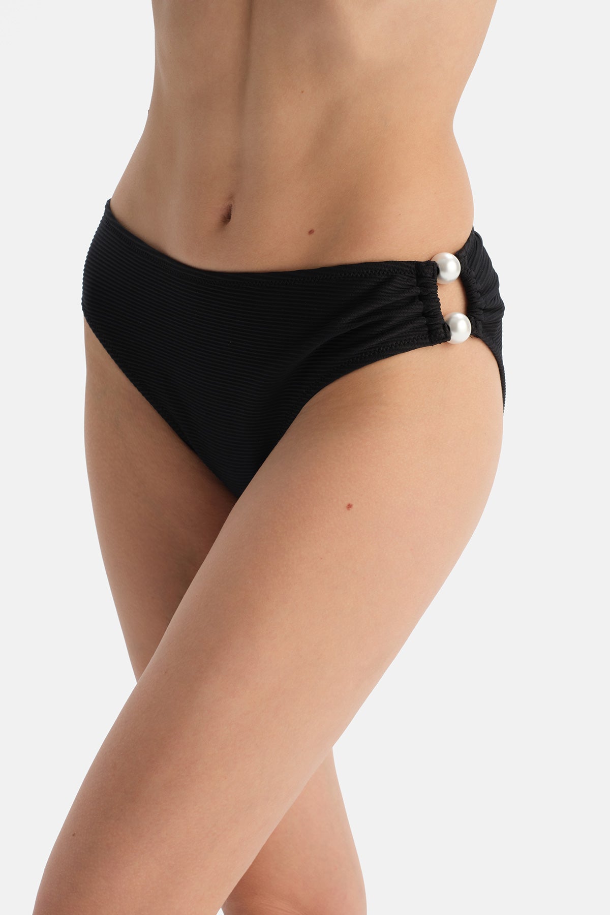 Siyah Düşük Bel Bikini Alt