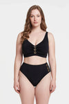 Siyah Korseli Toparlayıcı Bikini Üst