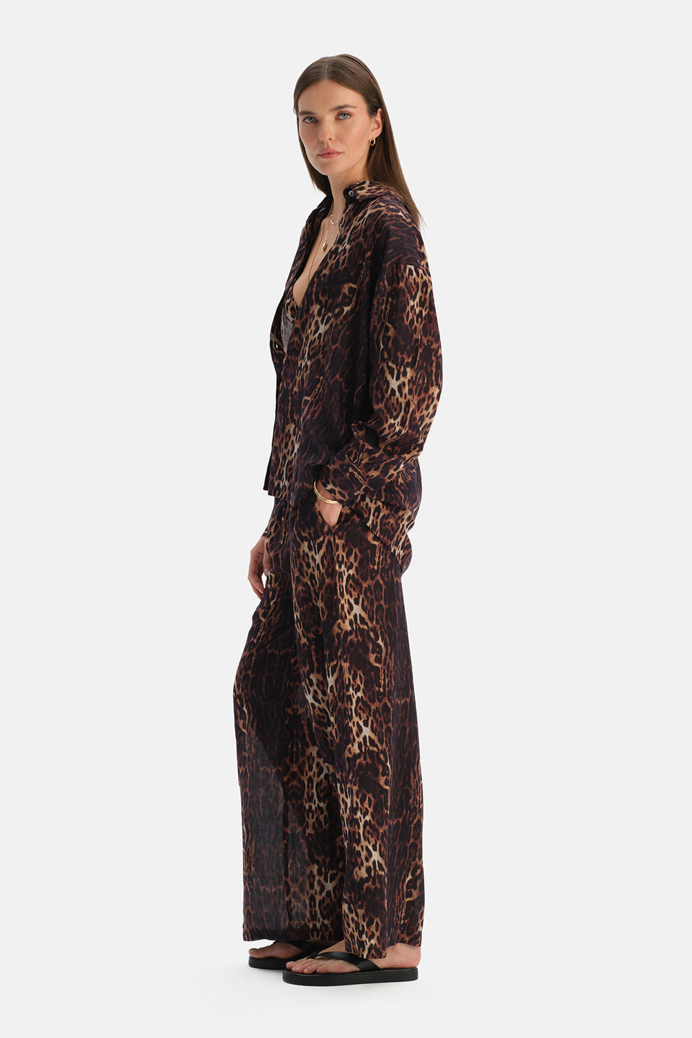 Multicolor Leoparlı Pantolon