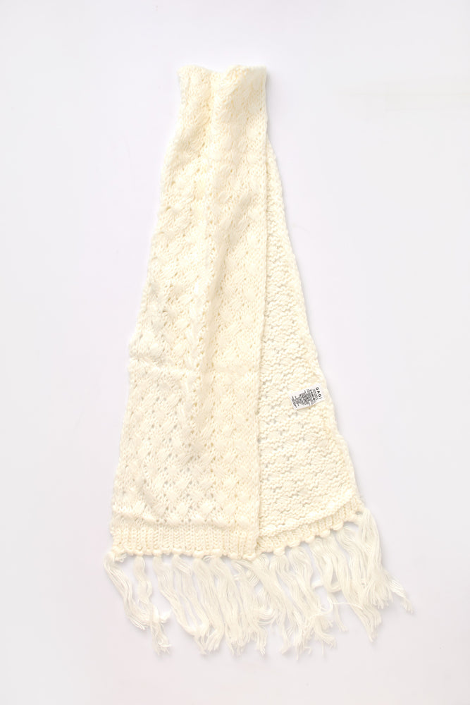 OFF WHITE SCARF BEANIE SET