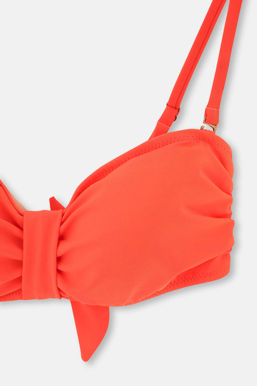Oranj Luplu Straplez Tek Bikini Üst