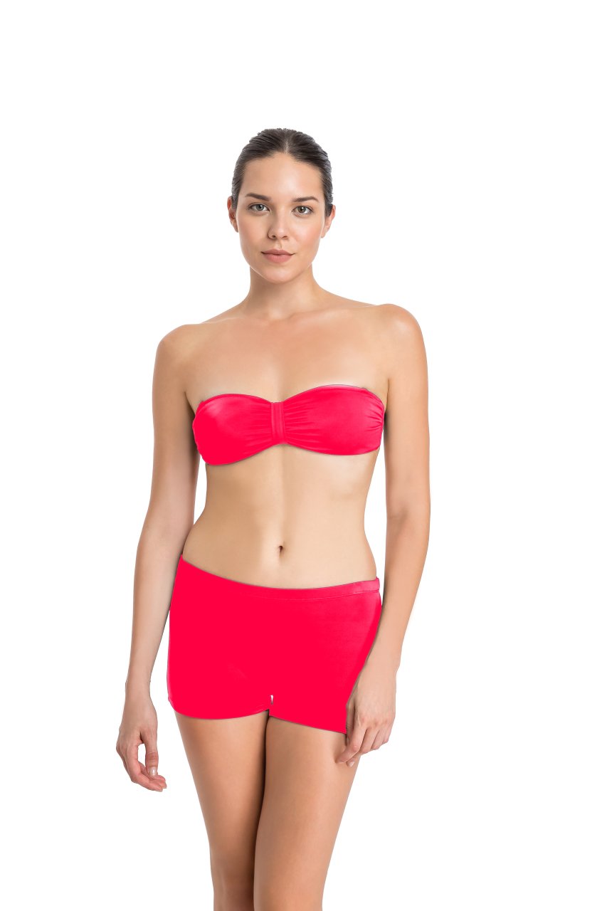 Oranj Luplu Straplez Tek Bikini Üst