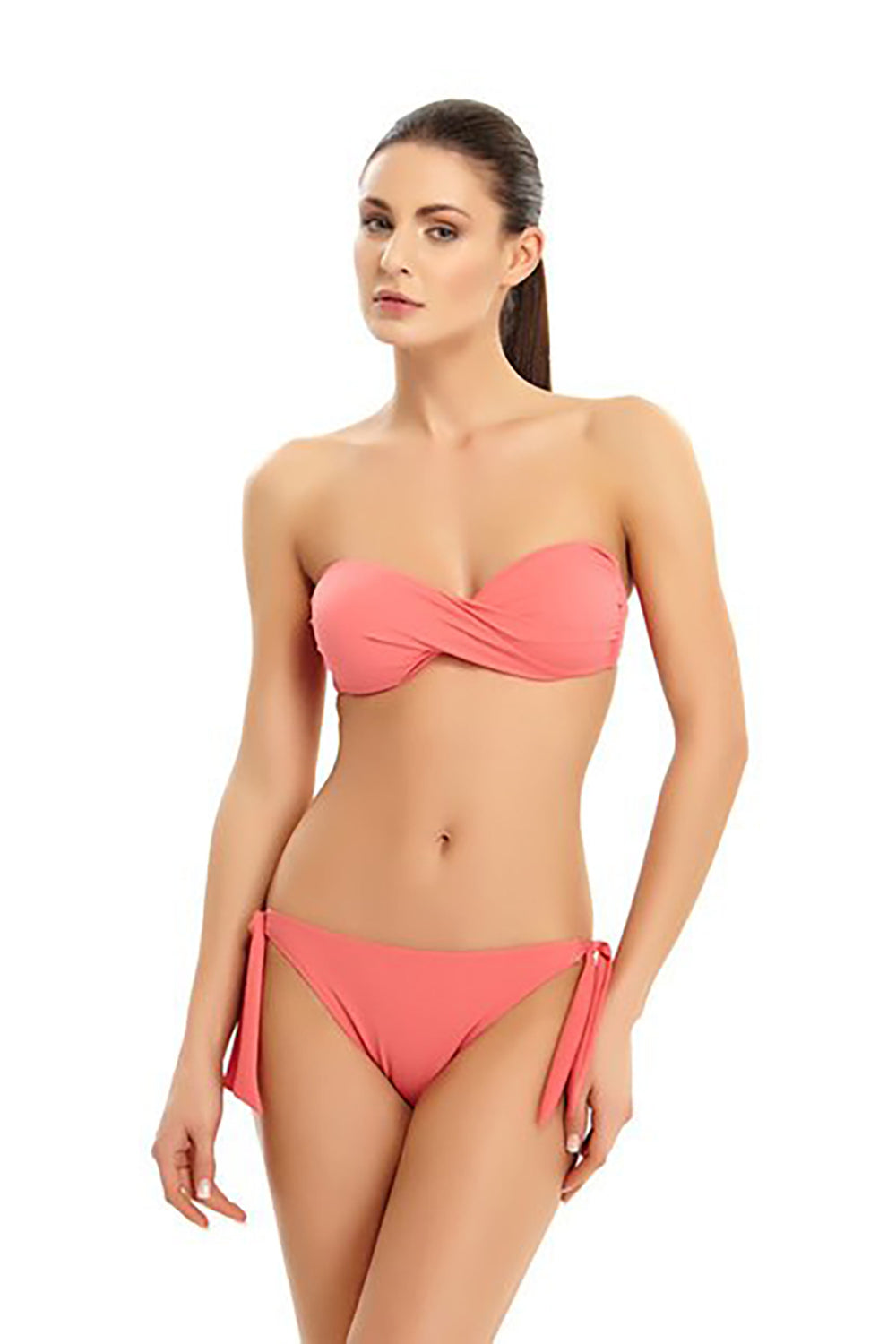 Oranj Bağcıklı Tek Bikini Alt