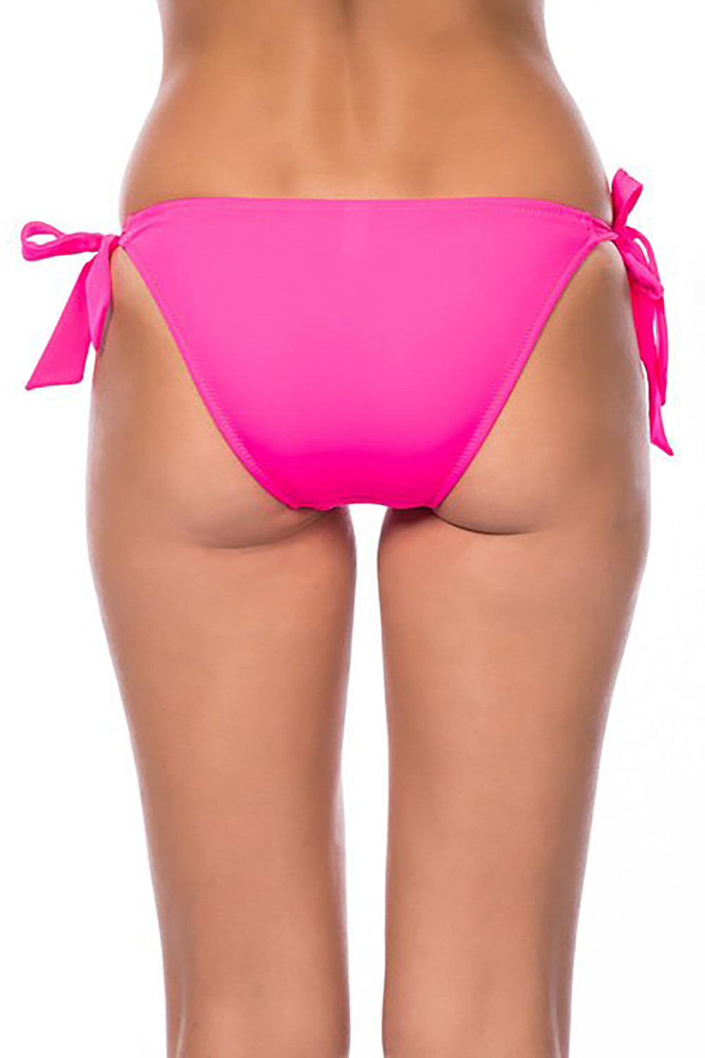 Pembe Bağcıklı Tek Bikini Alt