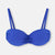 Saks Dolgulu Kaplı Luplu Straplez Tek Bikini Üst