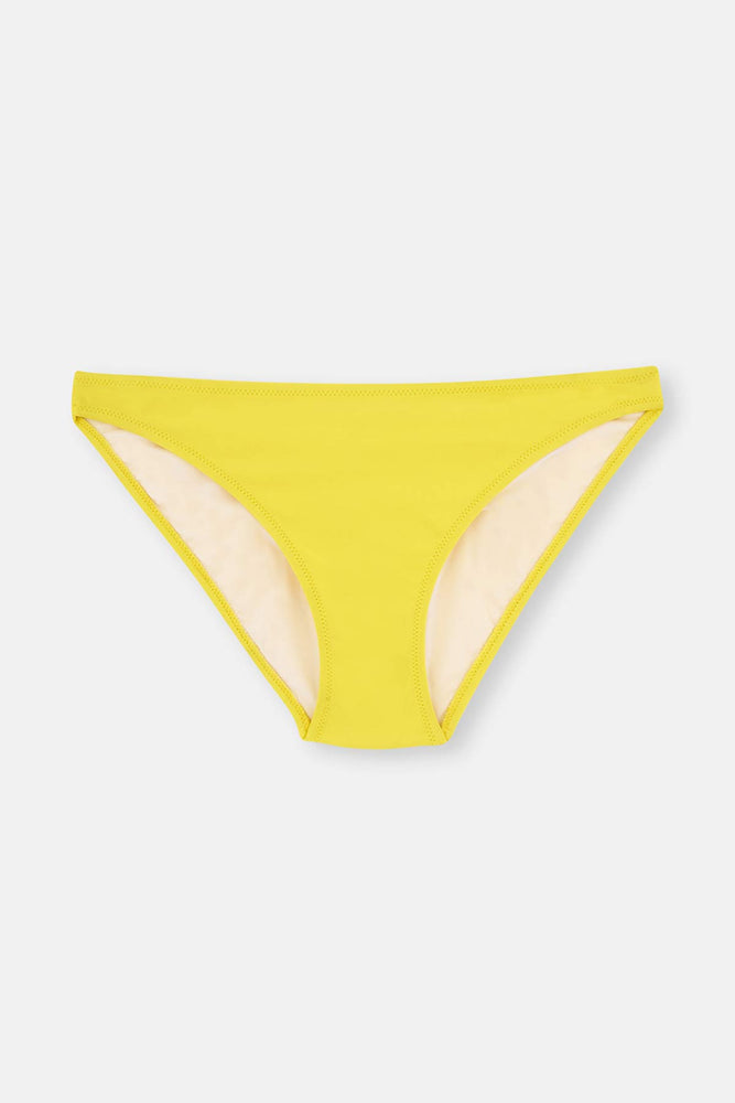 Sarı Orta Kenar Normal Bel Tek Bikini Alt