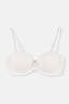 Ekru Athena Straplez Push-Up Sütyen