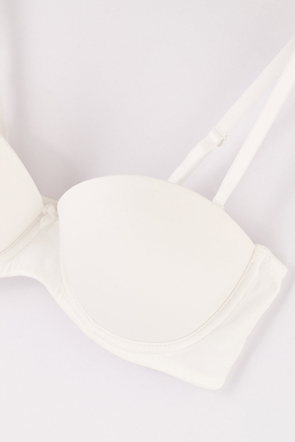Ekru Athena Straplez Push-Up Sütyen
