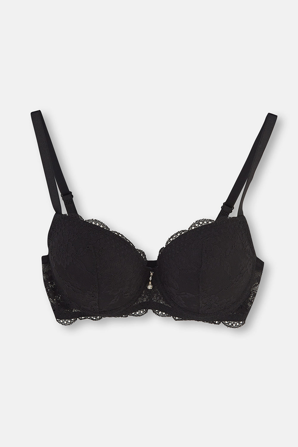 Siyah Magıc Badem Boş Cup Sütyen Takımı