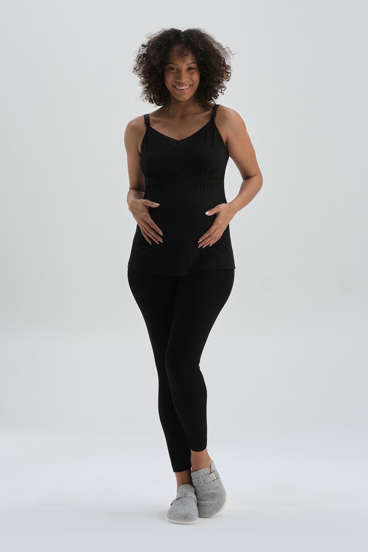 BLACK BASIC UNDERWEAR TOP