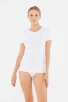 WHITE BASIC UNDERWEAR TOP