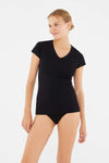 BLACK BASIC UNDERWEAR TOP