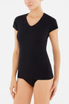 BLACK BASIC UNDERWEAR TOP