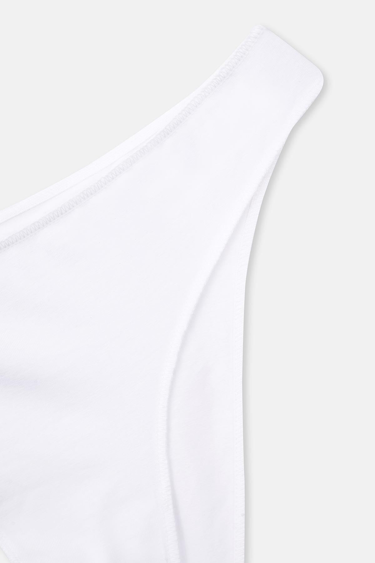 Beyaz 3'Lü Düşük Bel Izsiz Kadın Slip Külot