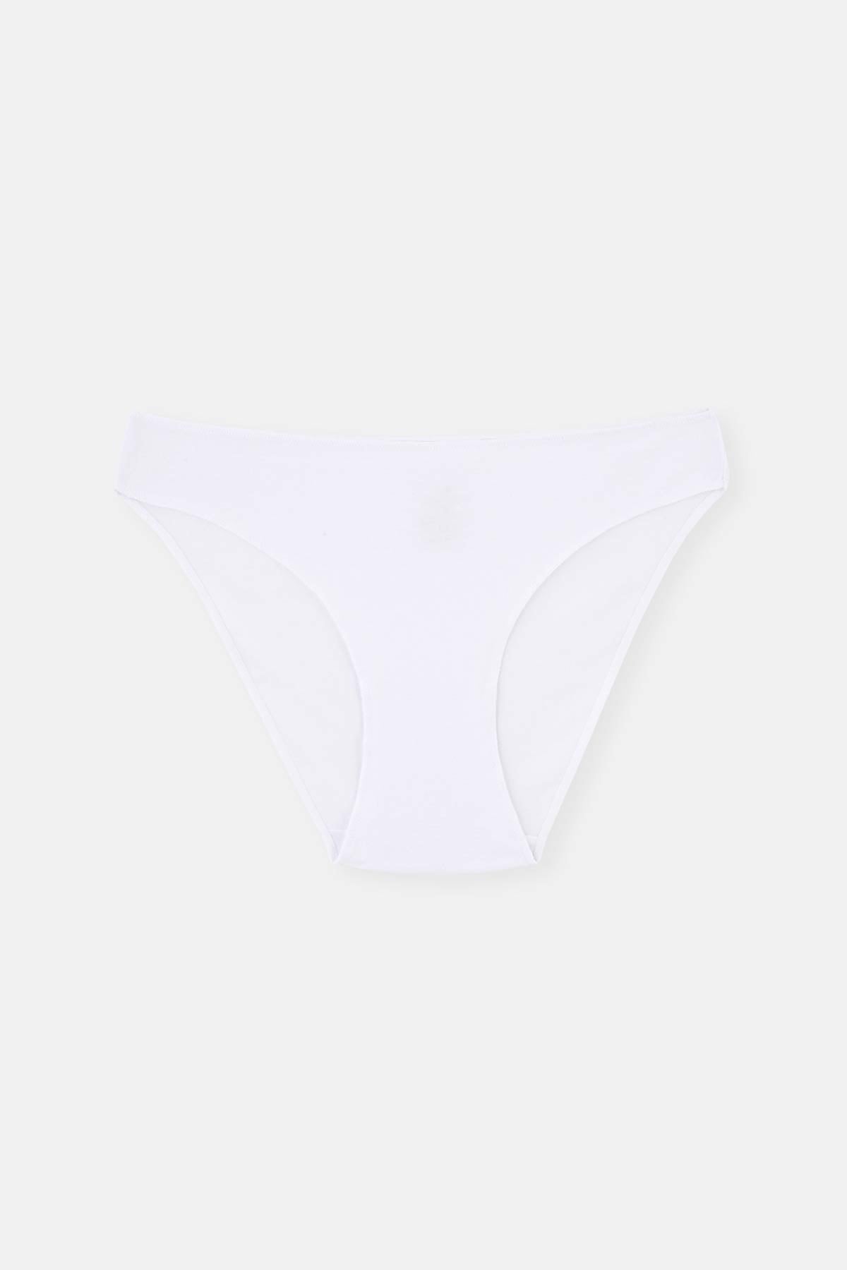 Siyah-Beyaz-Ten 3'Lü Düşük Bel Izsiz Kadın Slip Külot