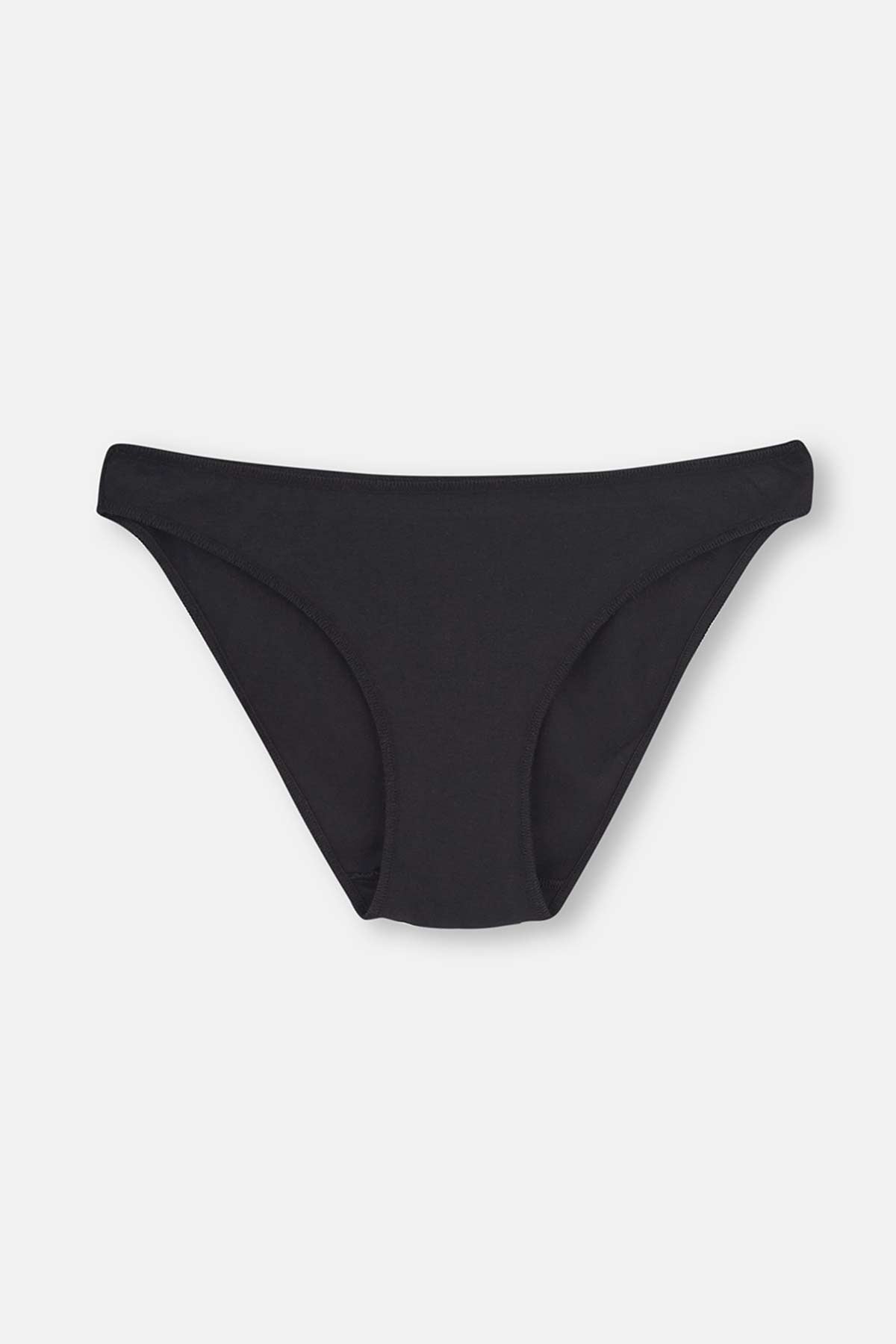 Siyah 3'Lü Düşük Bel Izsiz Kadın Slip Külot