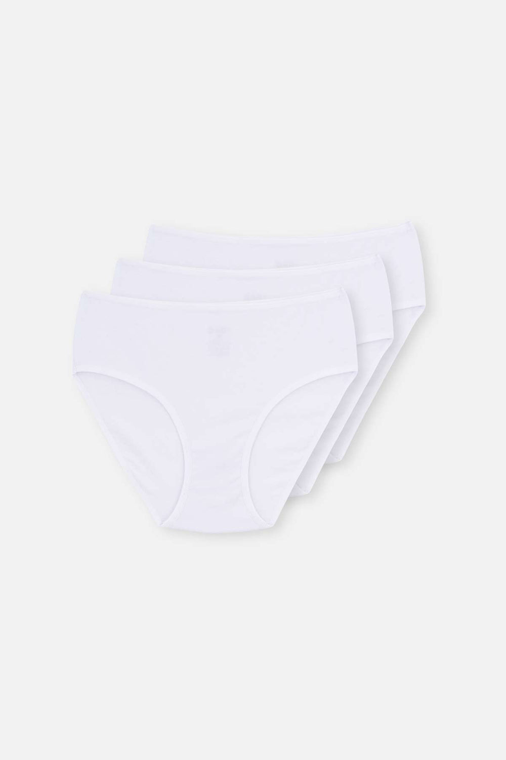 Beyaz Yüksek Bel Slip 3'lü