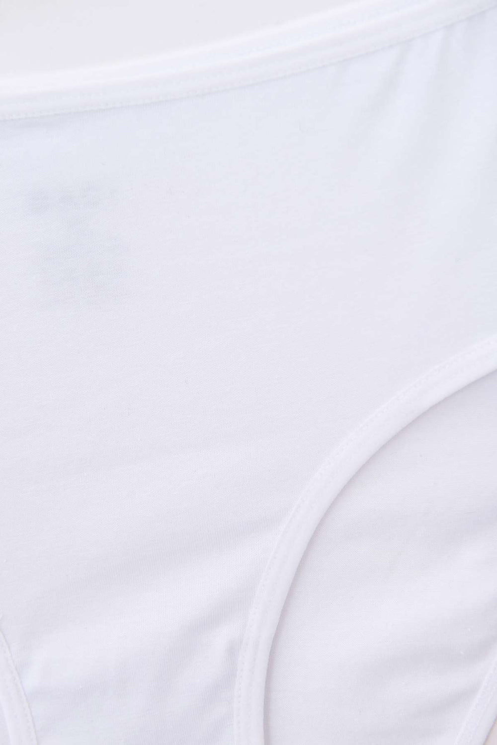 Beyaz Yüksek Bel 3'lü Slip Külot